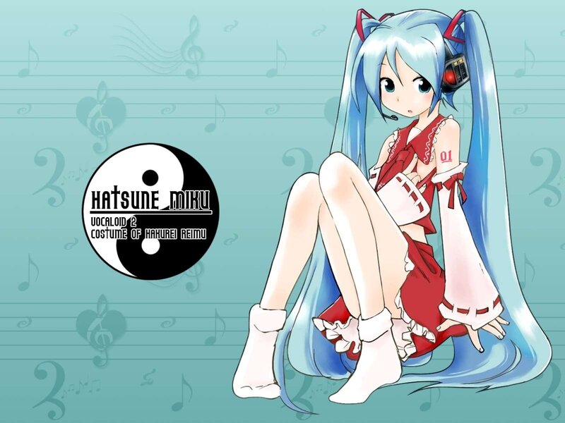 Hatsune Miku in red dress