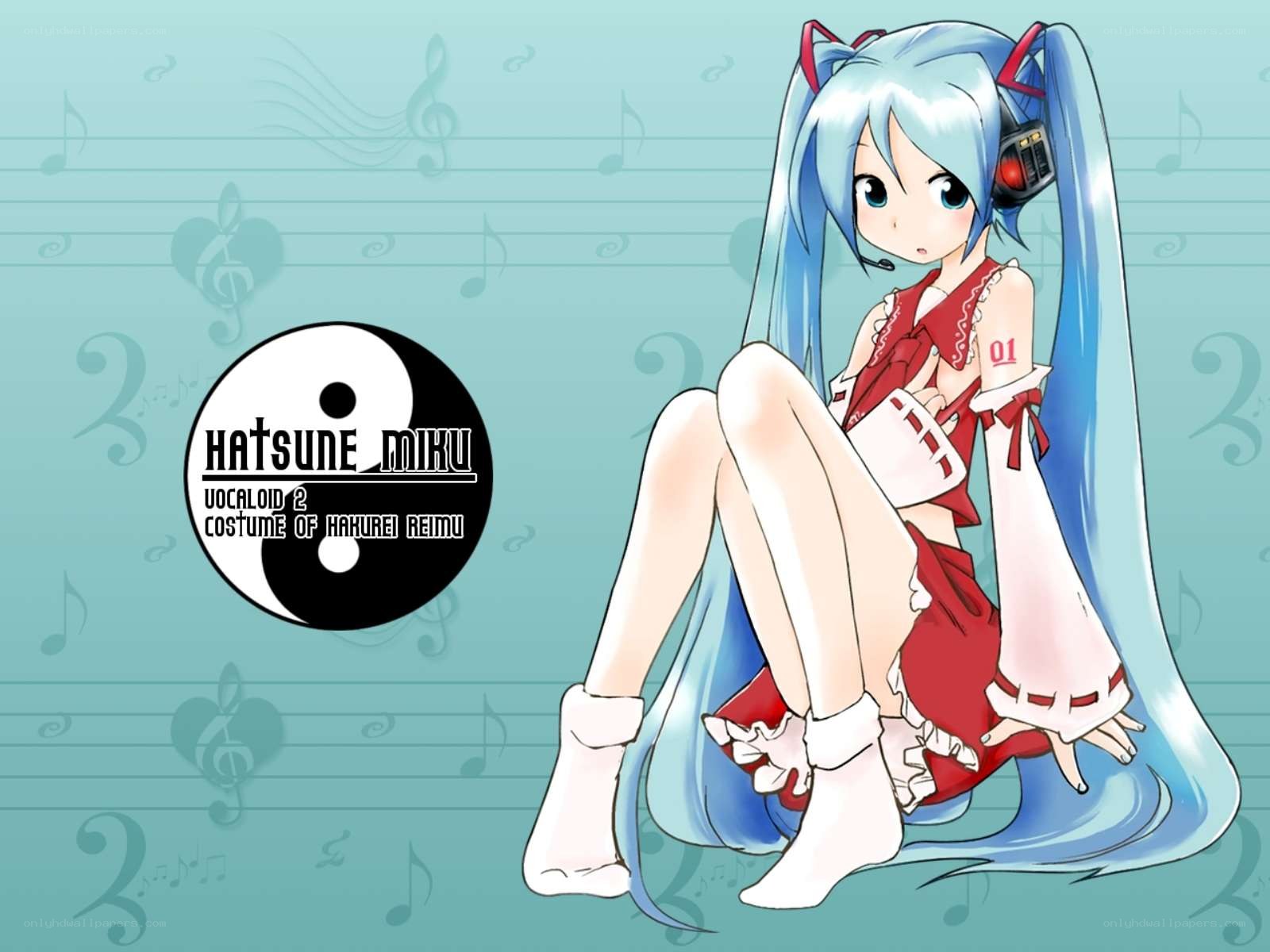 Hatsune Miku in red dress
