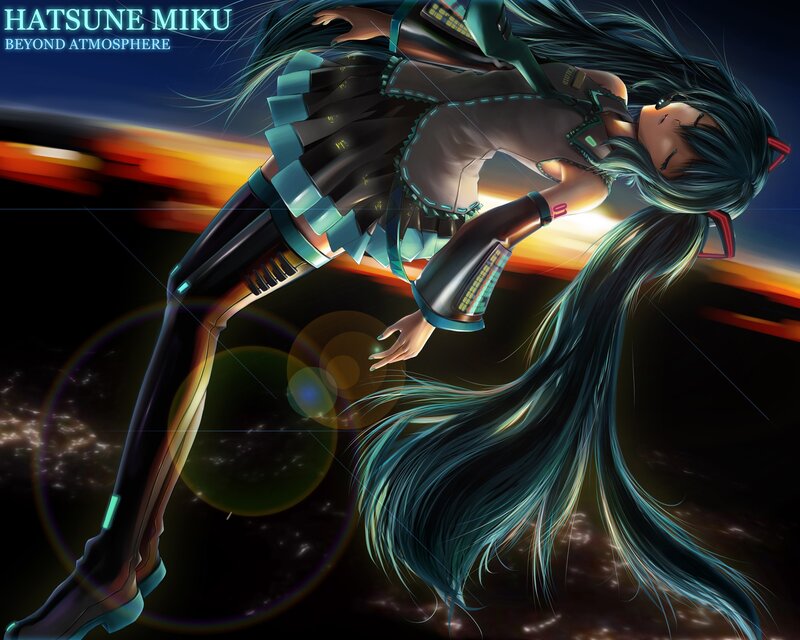 Hatsune Miku in space