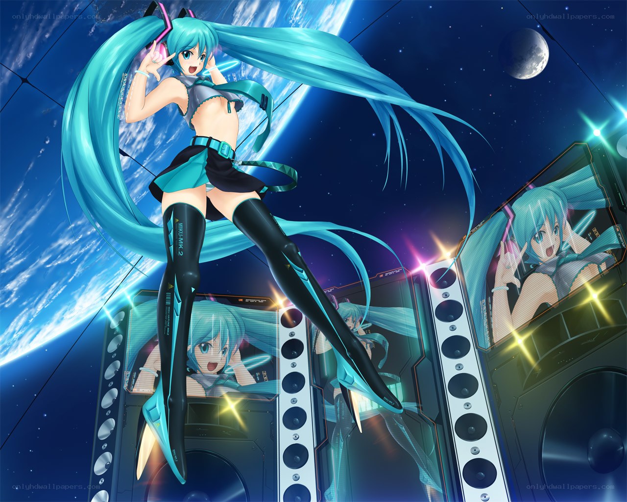 Hatsune Miku in space