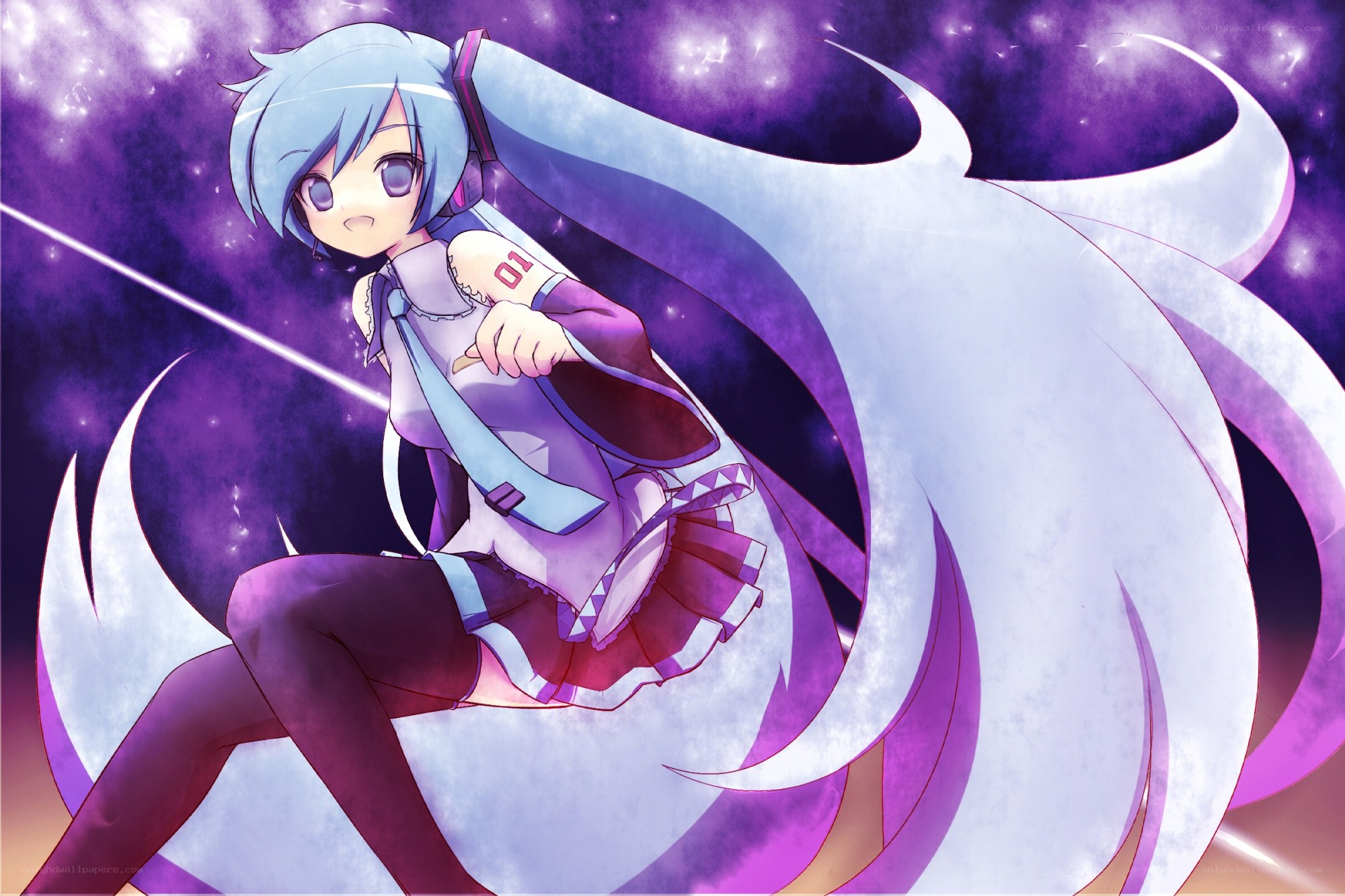 hatsune miku in space