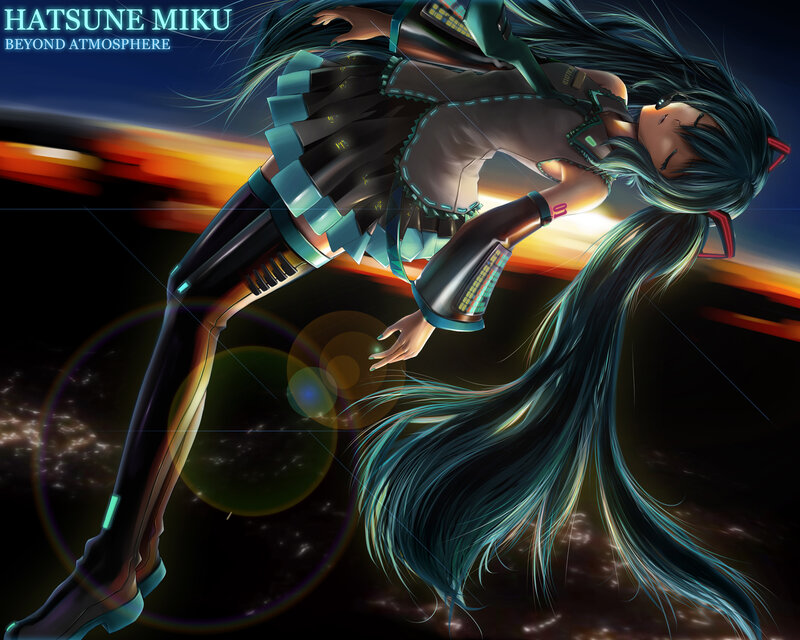 Hatsune Miku in space