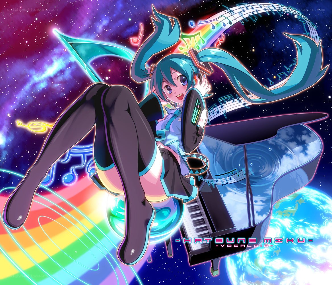 Hatsune Miku in space