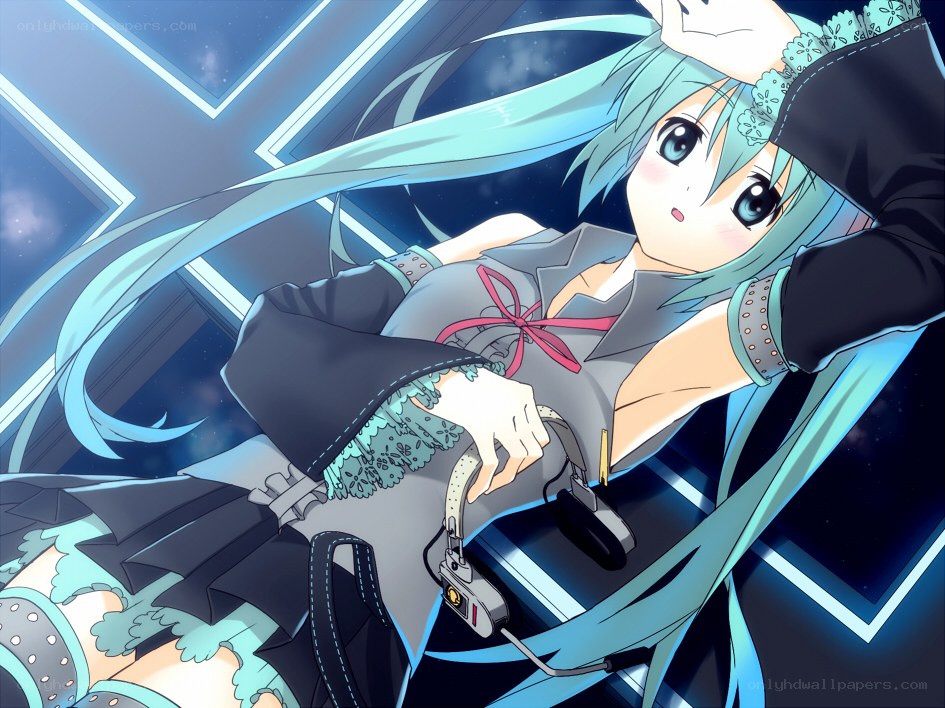 hatsune miku in space