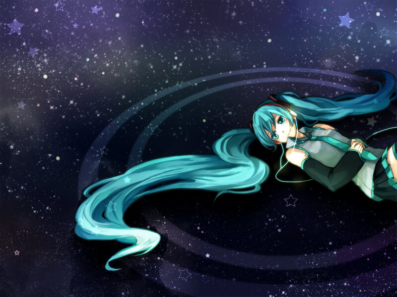 Hatsune Miku in space