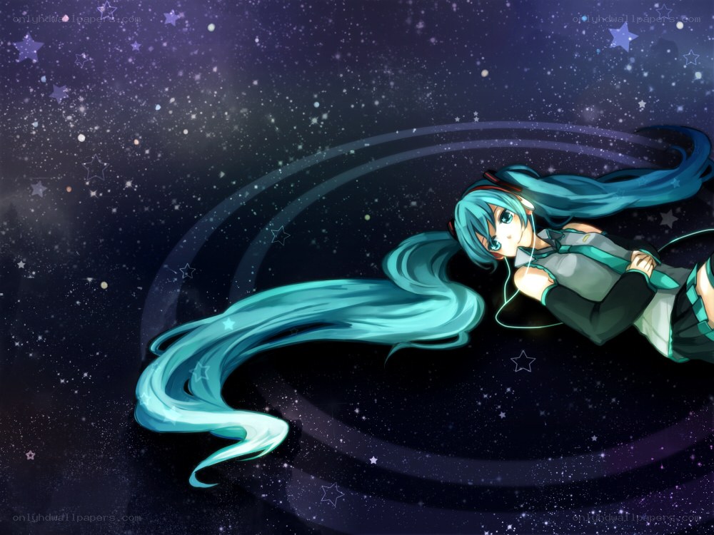 Hatsune Miku in space