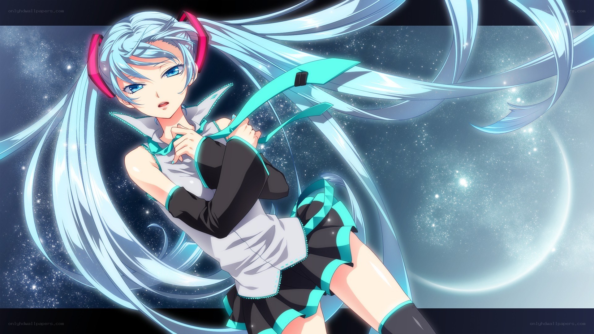 hatsune miku in space