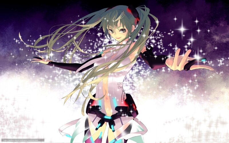 hatsune miku in starlight