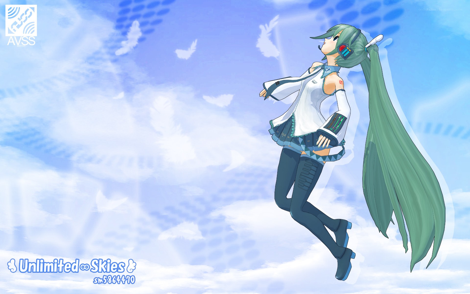 Hatsune Miku in the sky