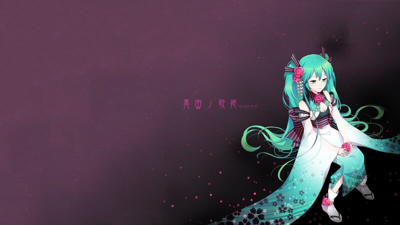 Hatsune Miku in traditional attire
