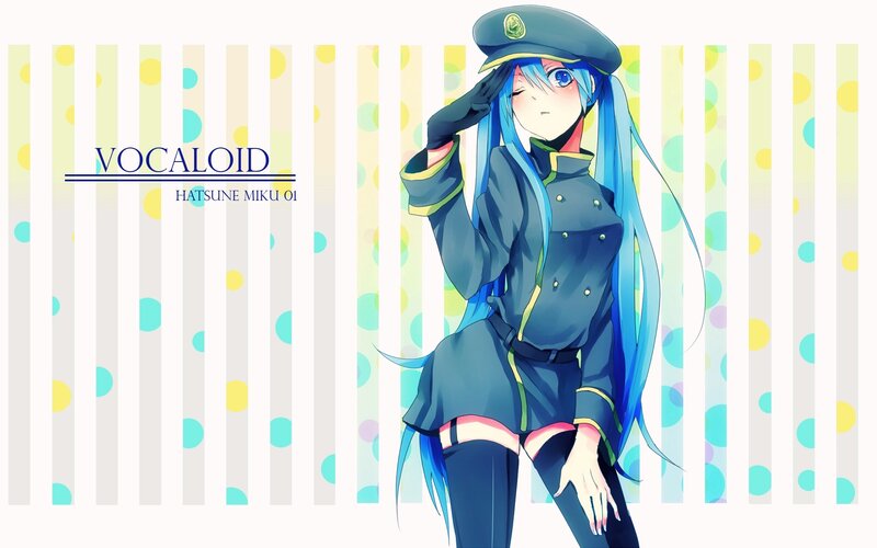 Hatsune Miku in uniform