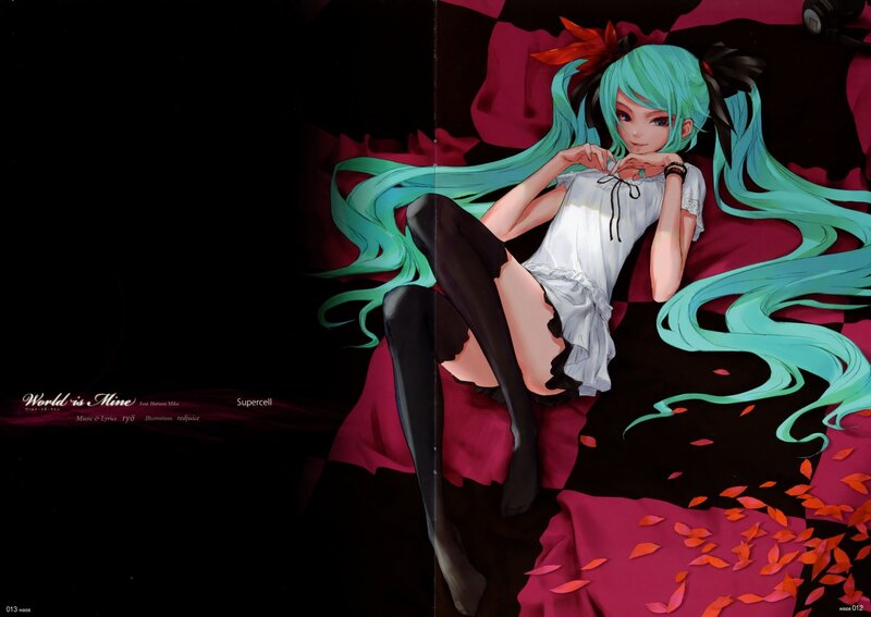 Hatsune Miku in white dress