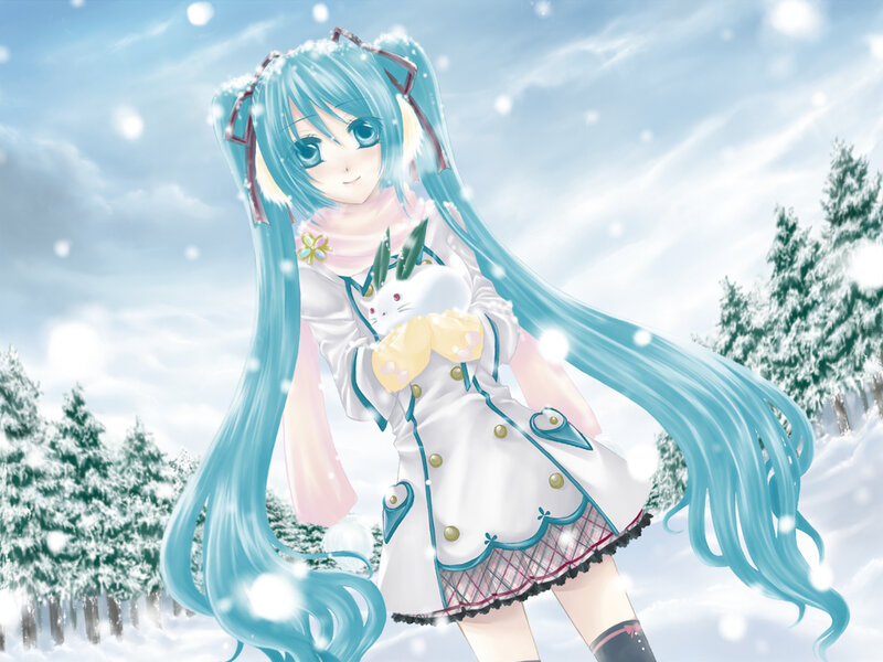 Hatsune Miku in winter