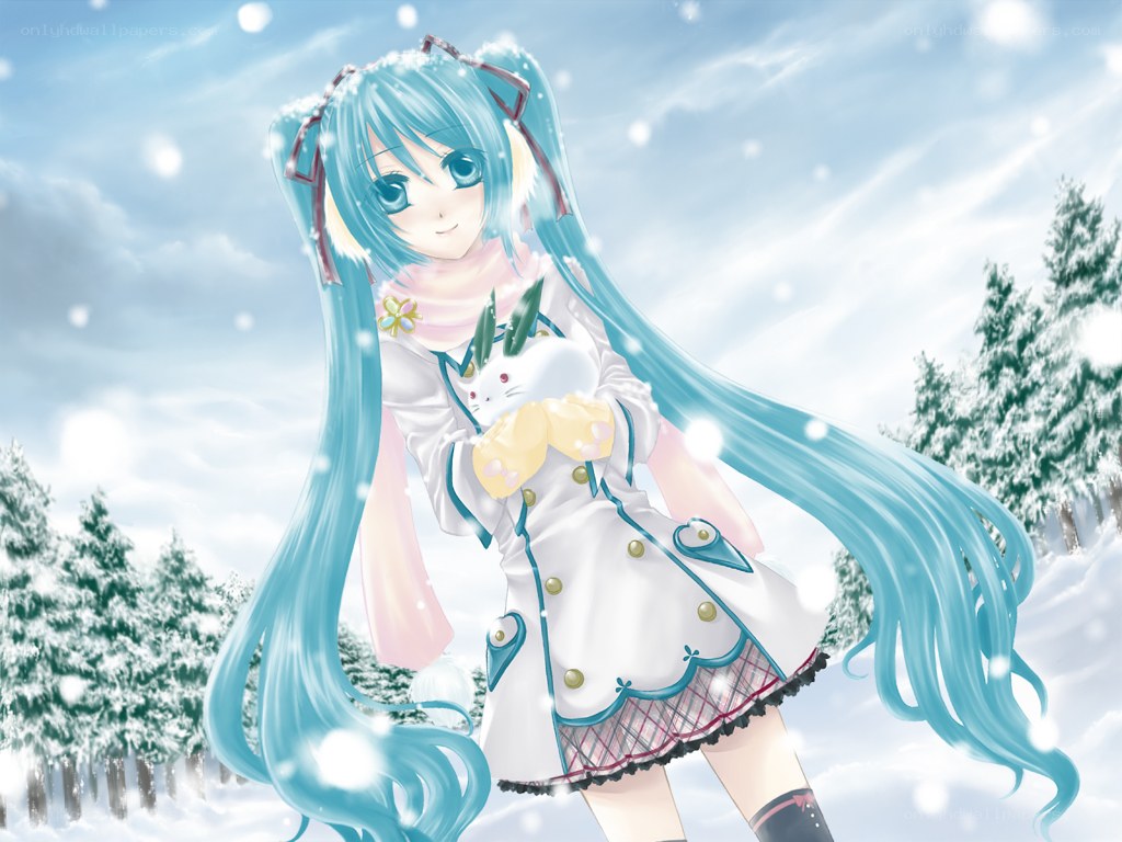 Hatsune Miku in winter