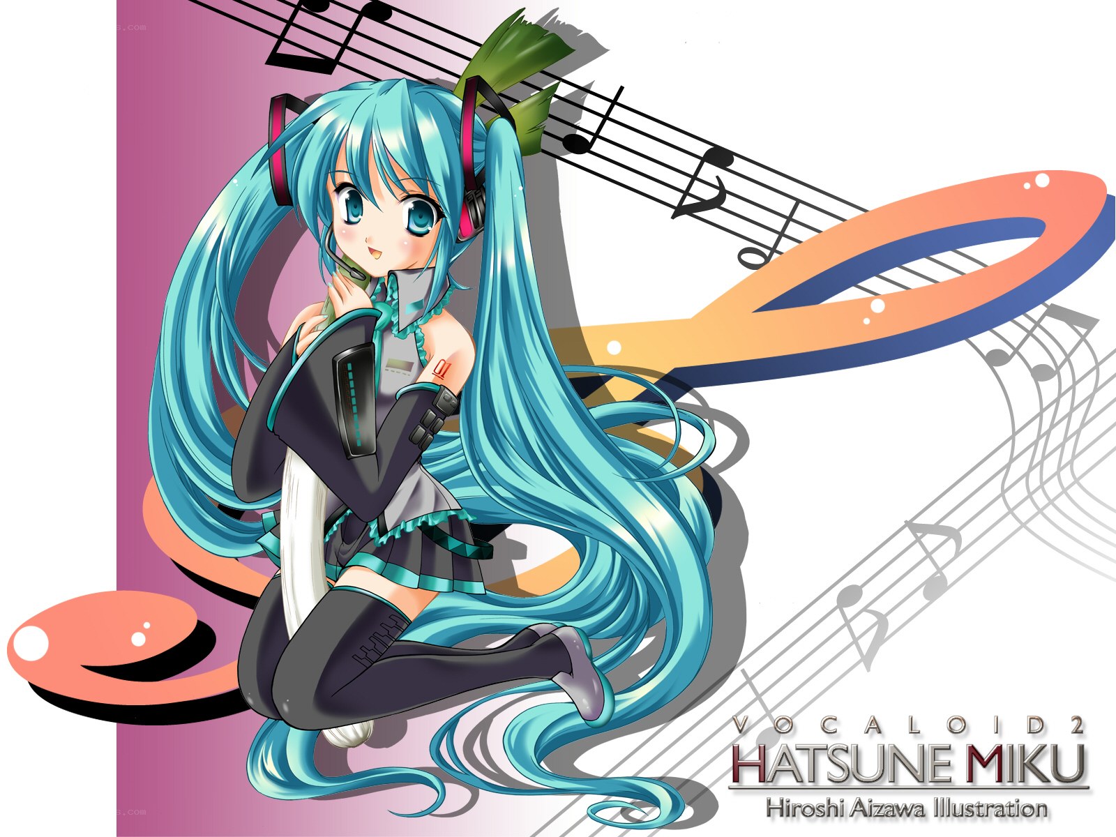 Hatsune Miku music illustration