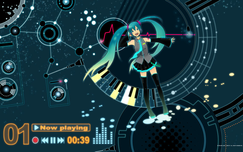 Hatsune Miku music interface