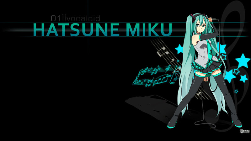 Hatsune Miku music wallpaper