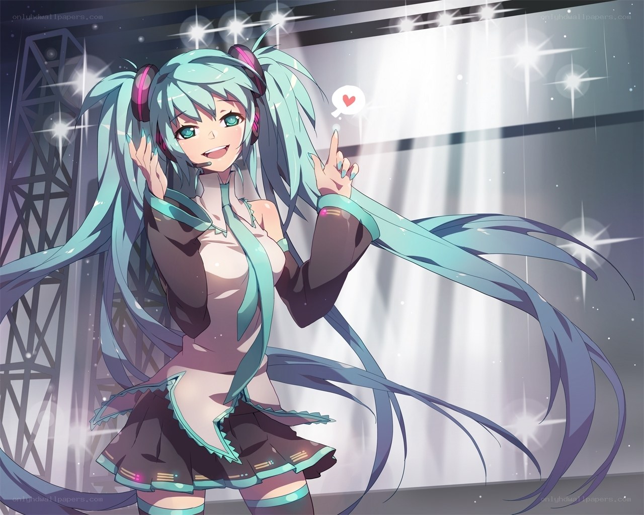 Hatsune Miku on stage