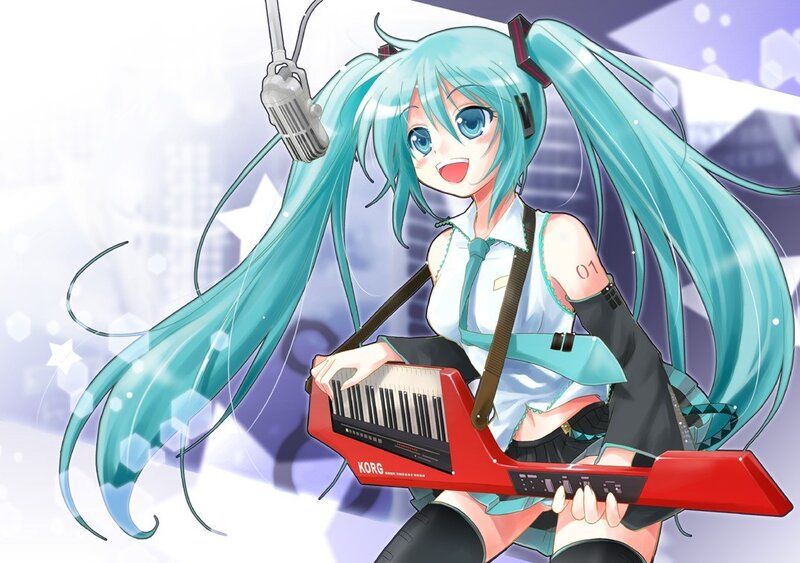 Hatsune Miku performing