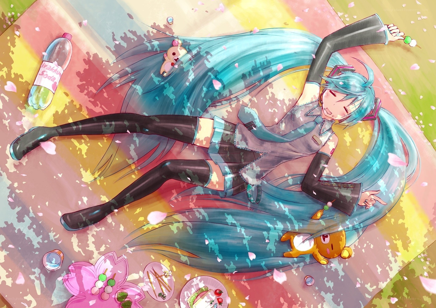 Hatsune Miku picnic scene