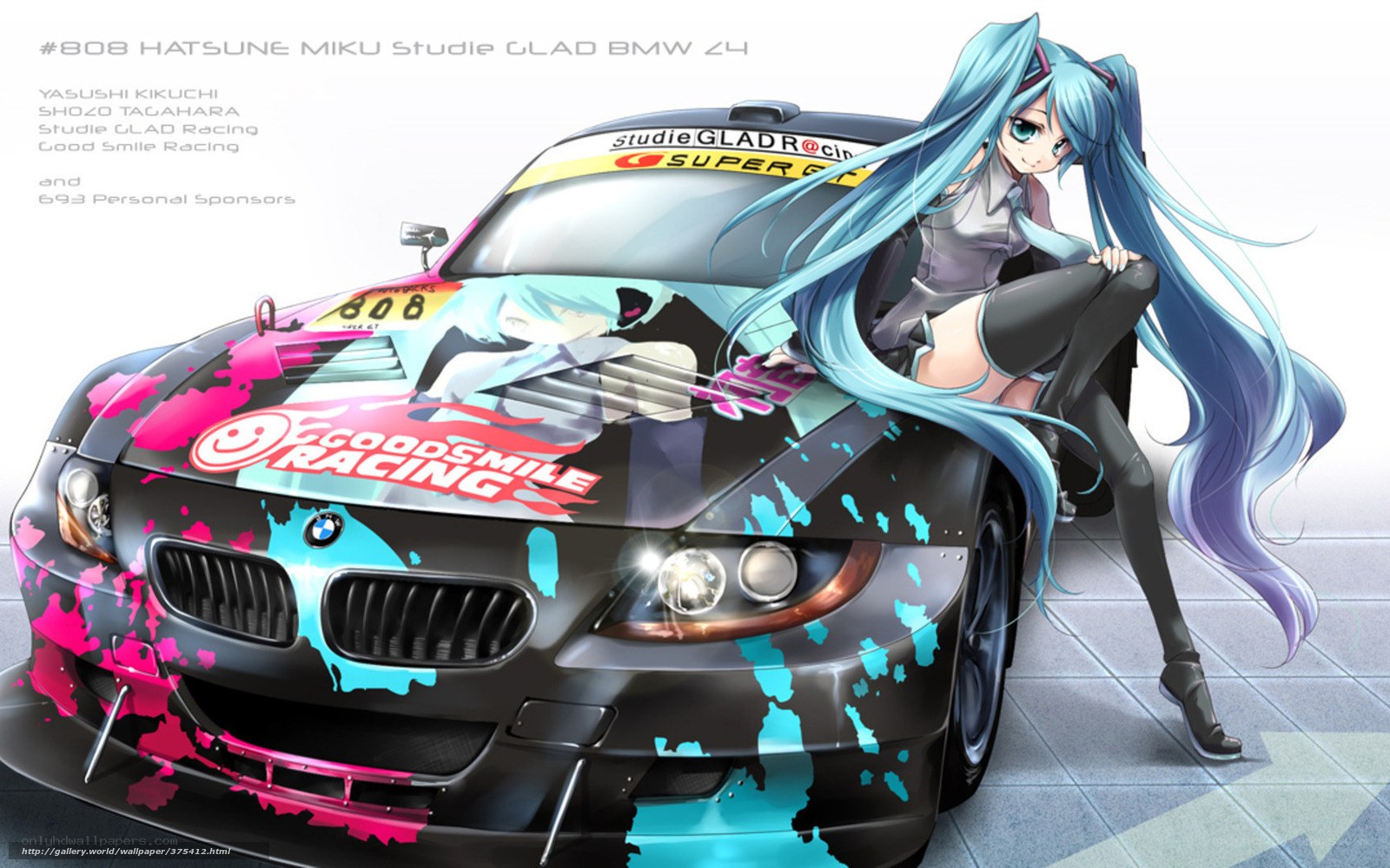 Hatsune Miku racing car