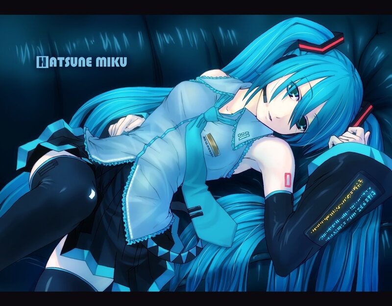 Hatsune Miku resting