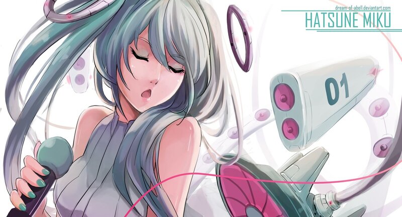 Hatsune Miku singing