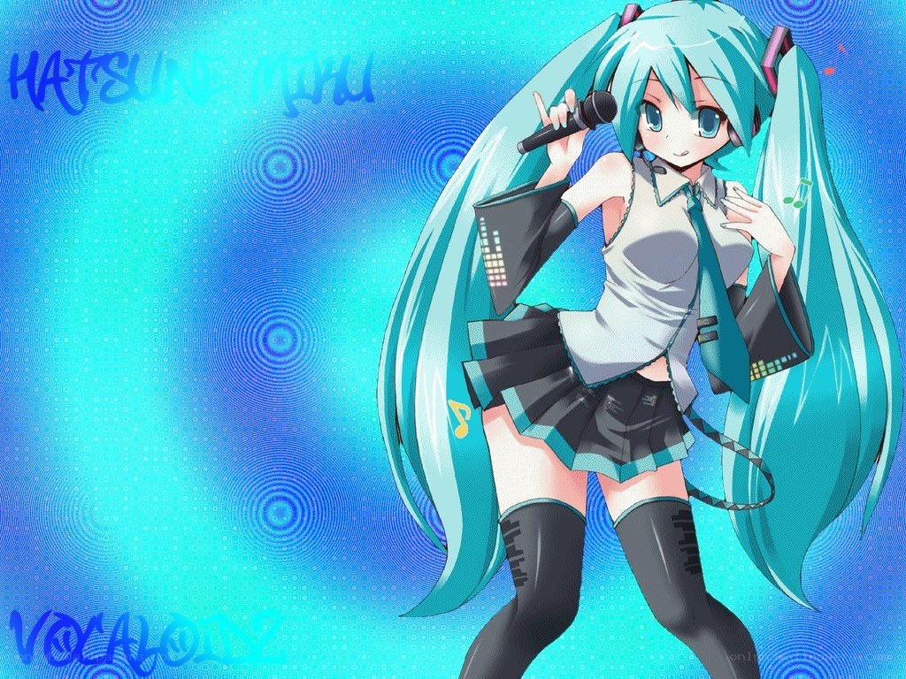 Hatsune Miku singing