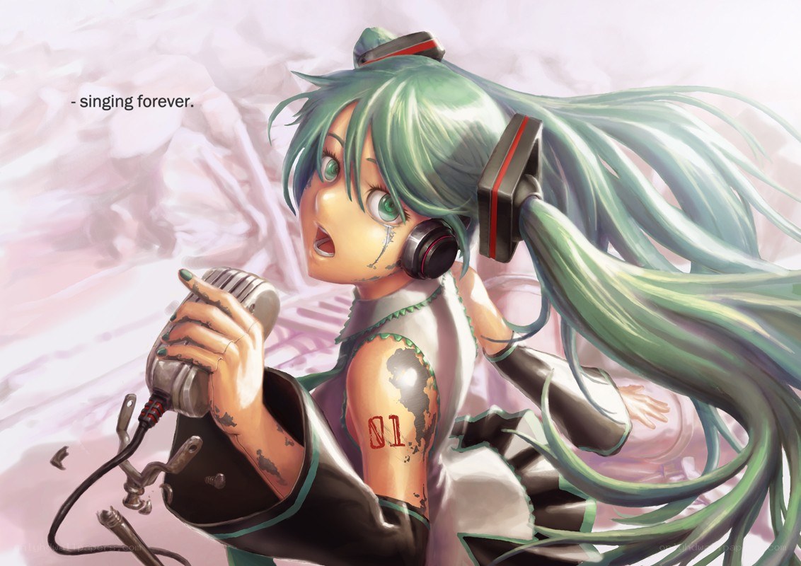 Hatsune Miku singing forever