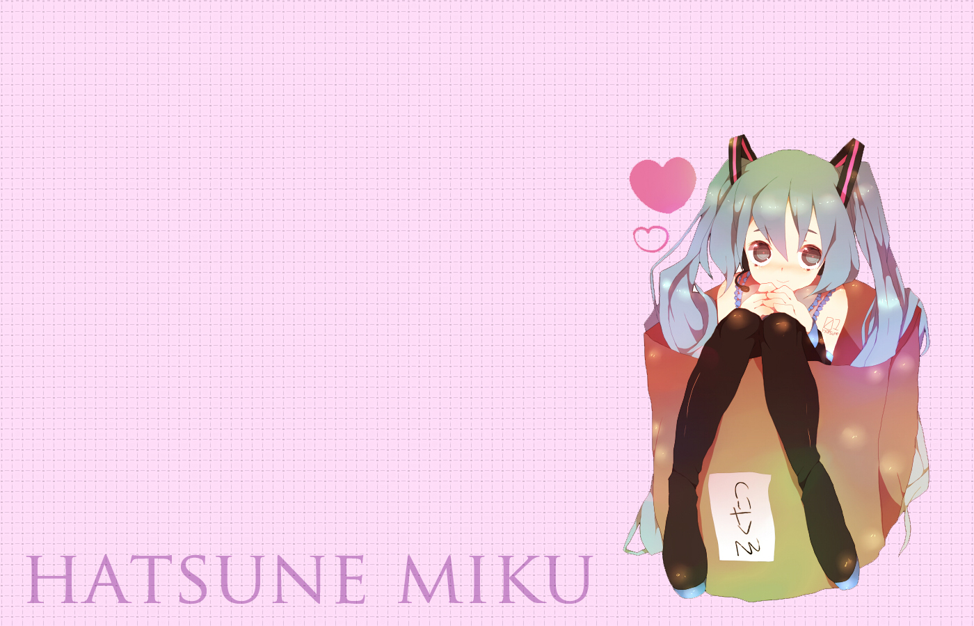 Hatsune Miku sitting