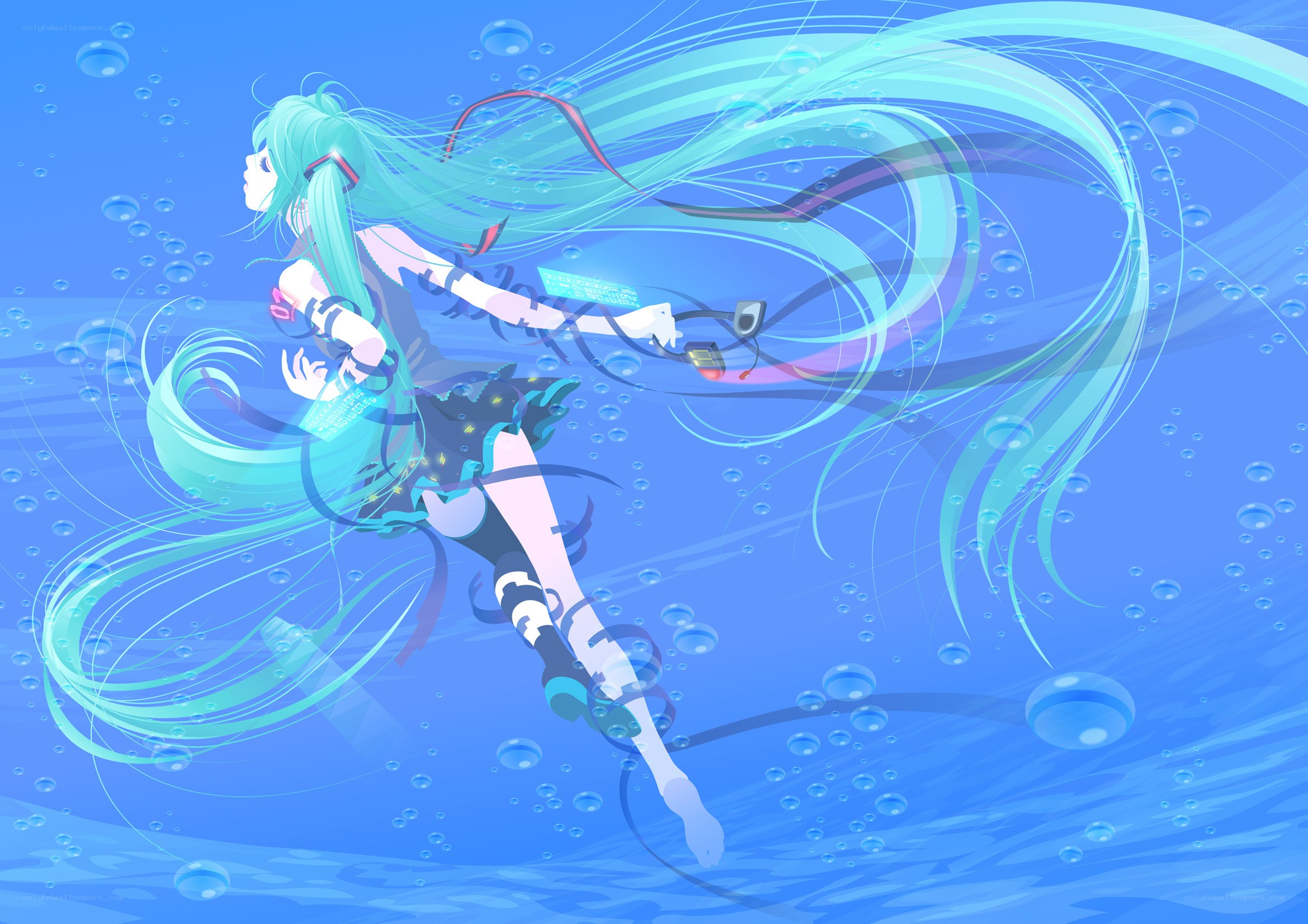 Hatsune Miku underwater