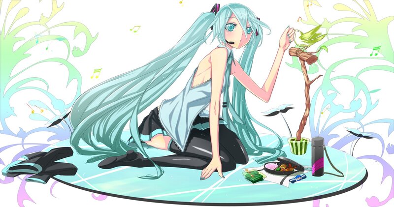 Hatsune Miku with Bird