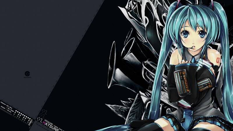Hatsune Miku with futuristic gear