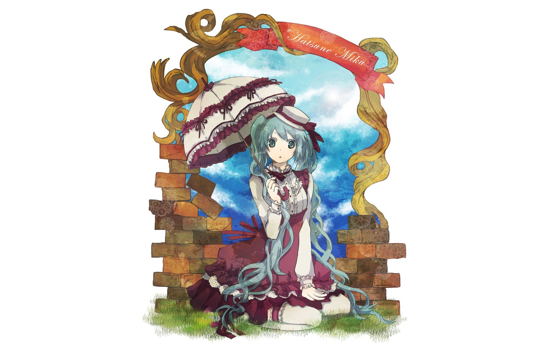 Hatsune Miku with parasol