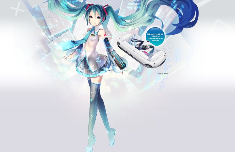 Hatsune Miku with PS Vita
