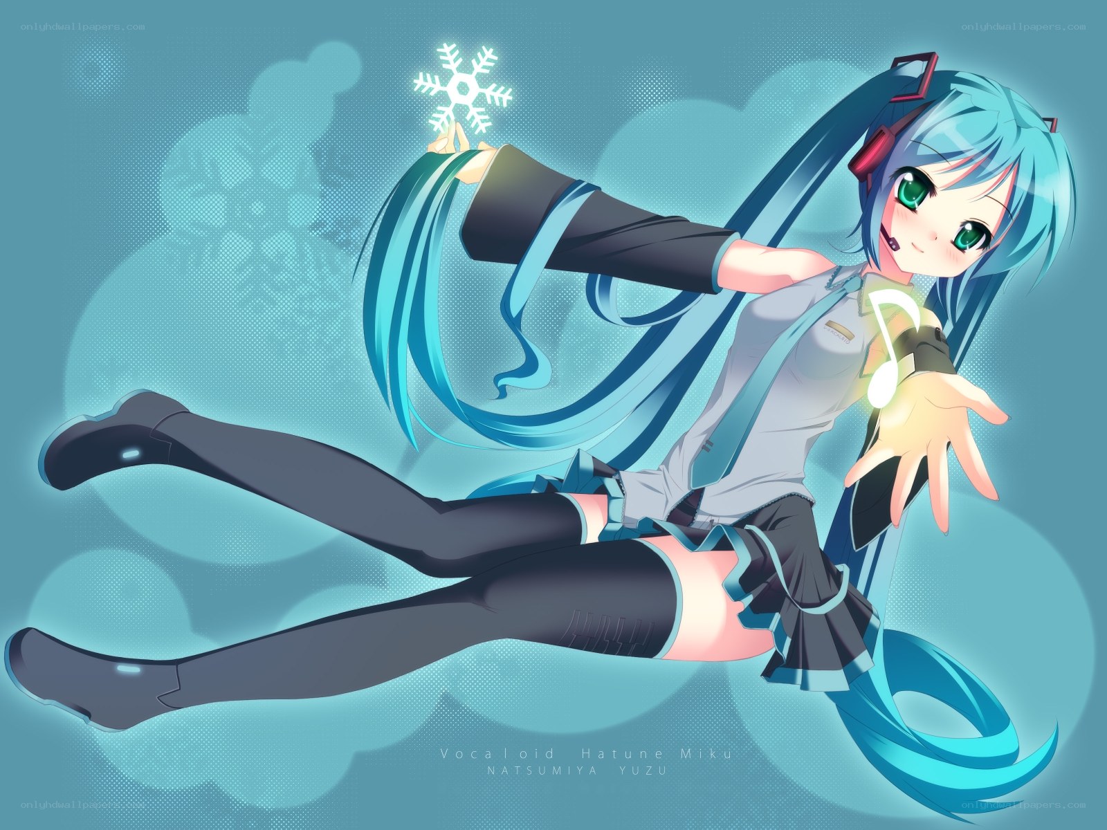 Hatsune Miku with snowflake