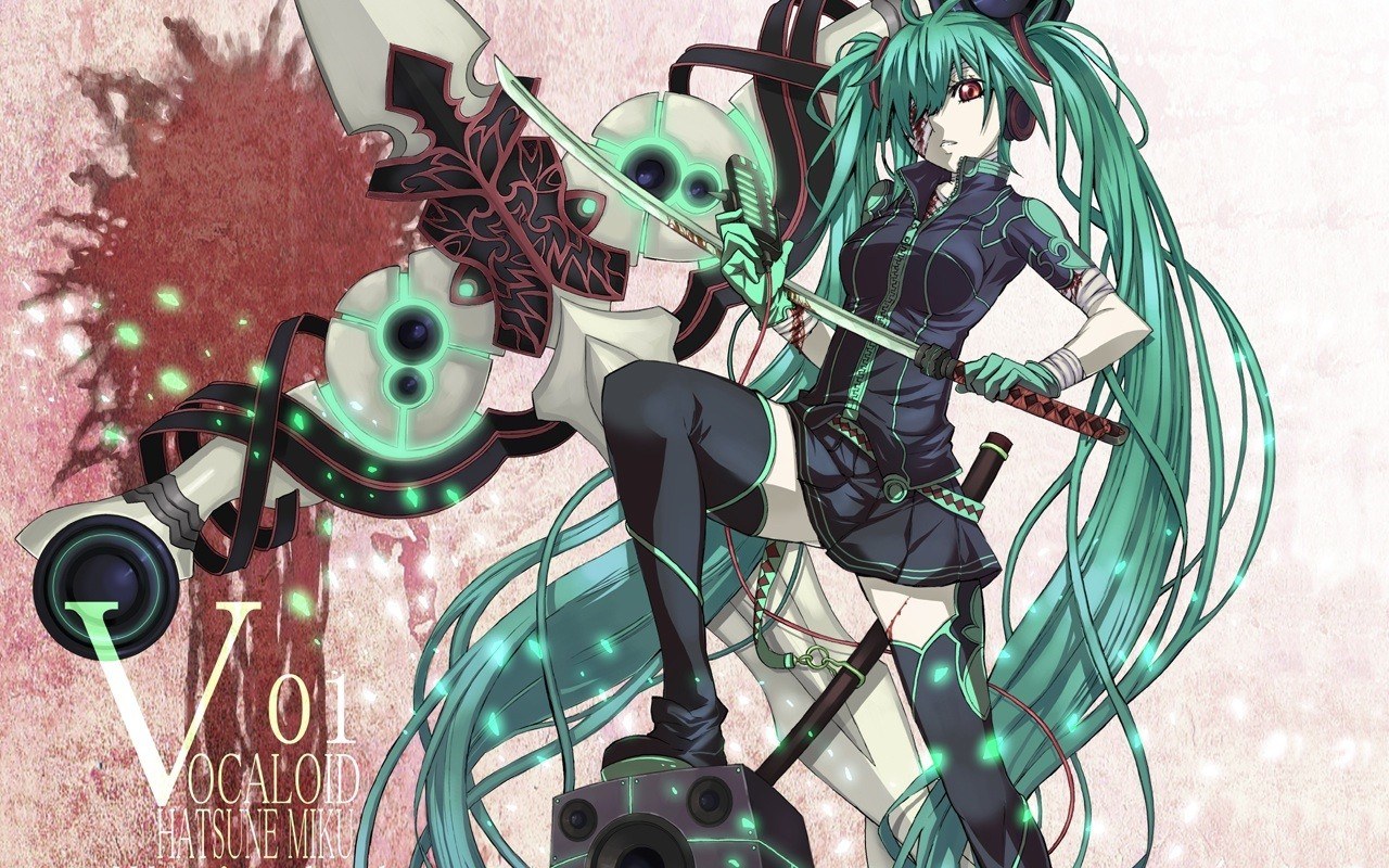 Hatsune Miku with sword