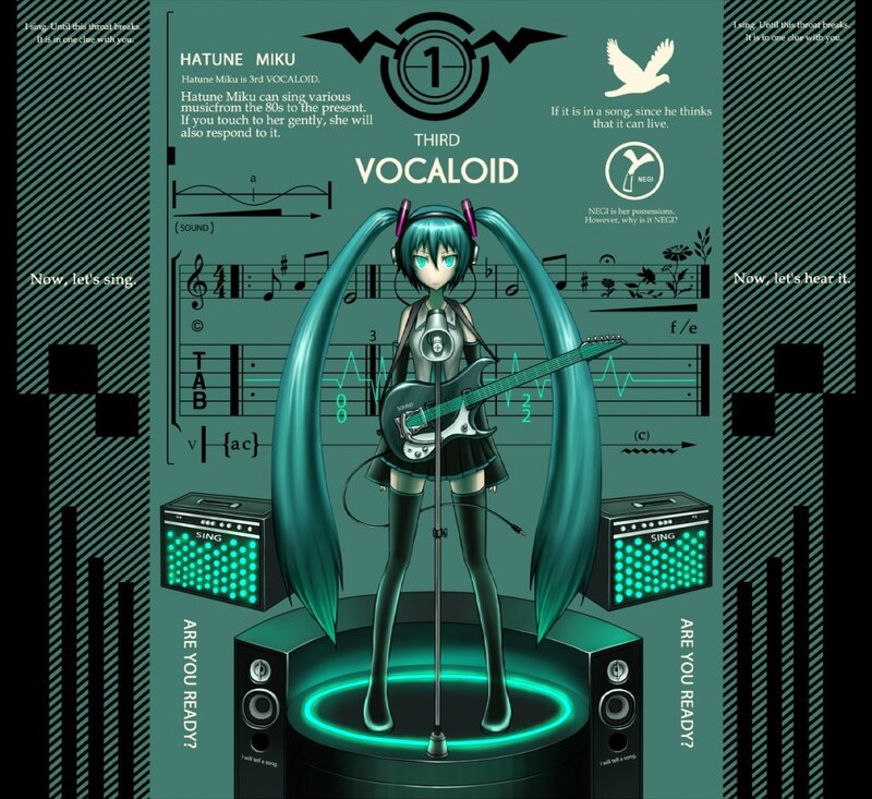 Hatune Miku Vocaloid Character
