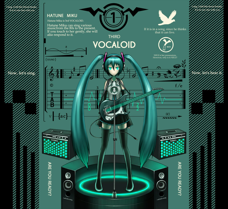 Hatune Miku Vocaloid Character