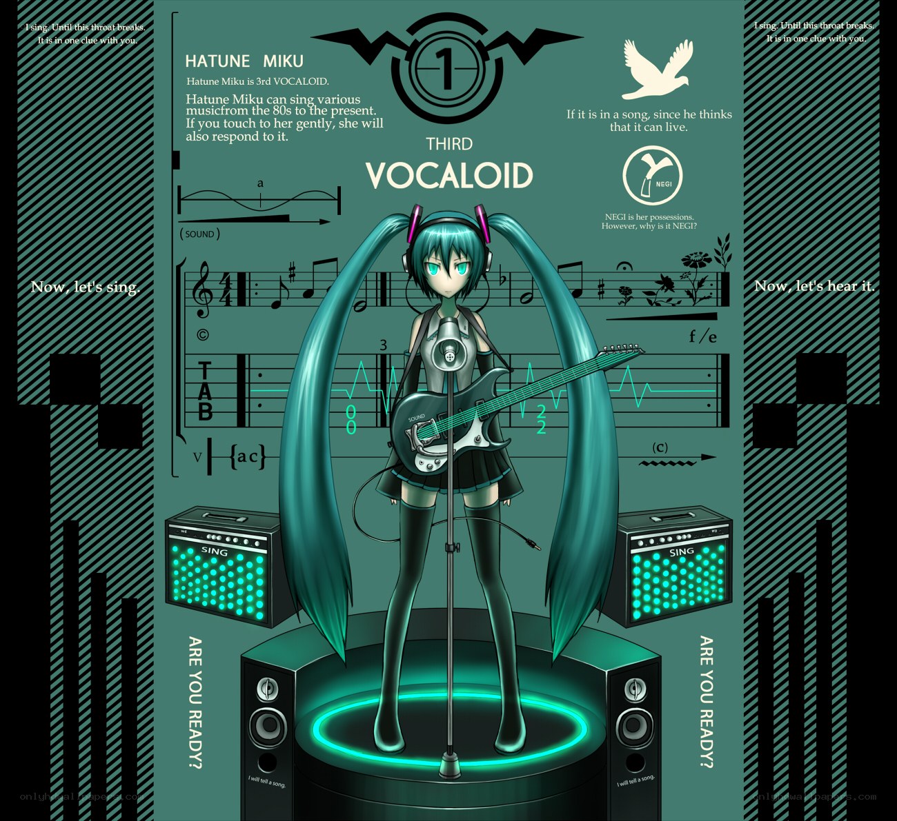 Hatune Miku Vocaloid Character