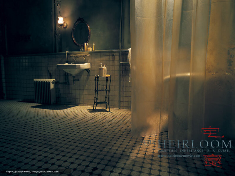 haunted bathroom scene