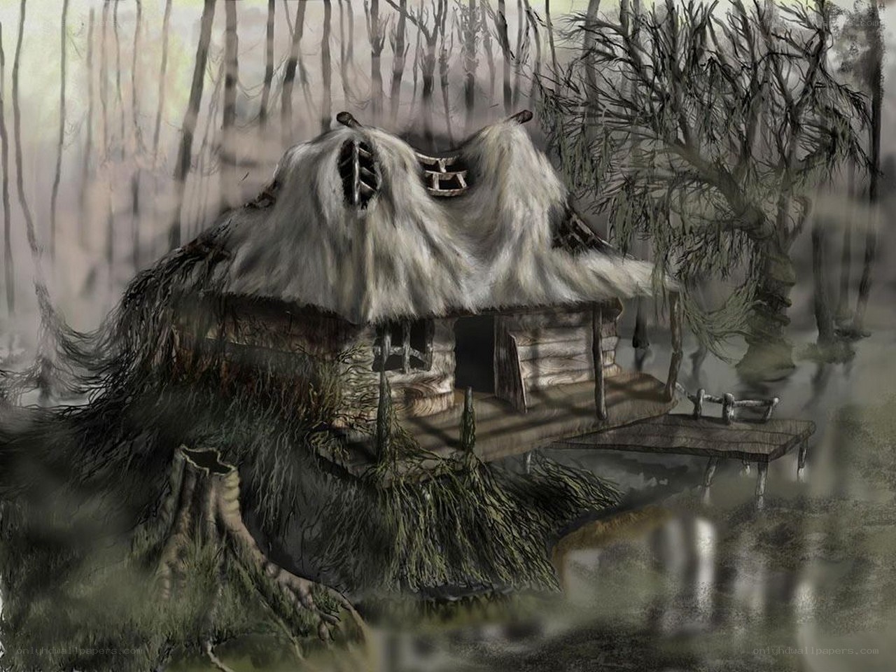 haunted cabin in the swamp
