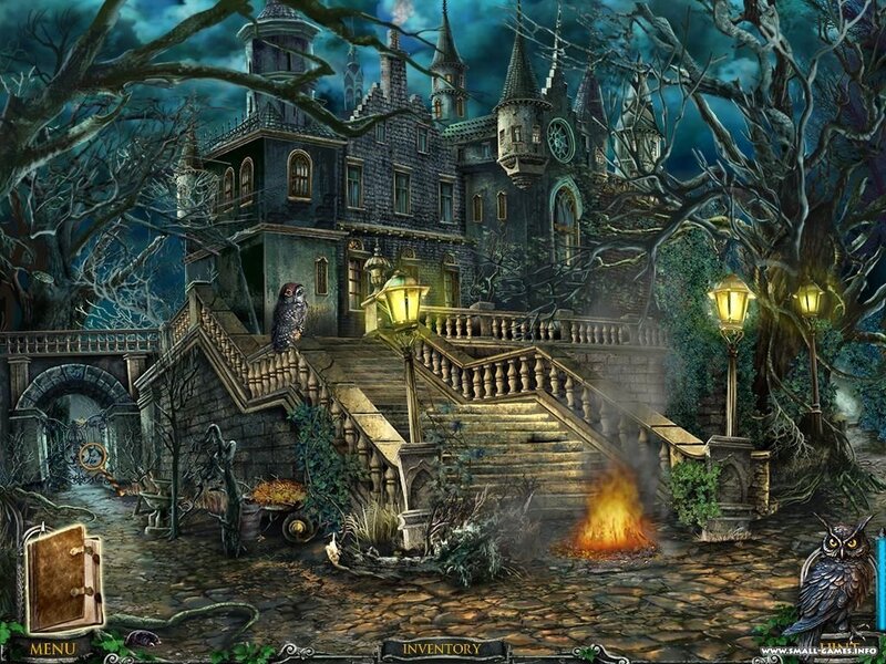 Haunted Castle at Night — Dark Blue
