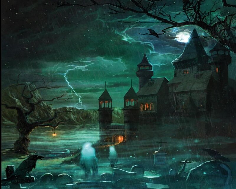 Haunted Castle by Lake