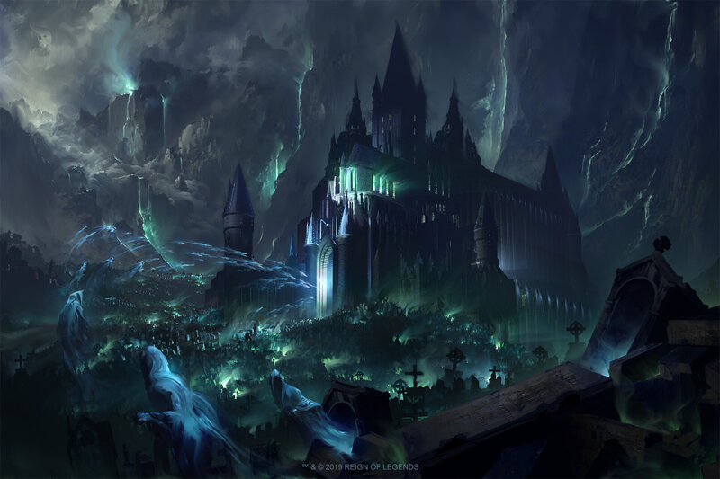 Haunted Castle in Graveyard