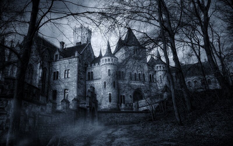 haunted castle in the woods