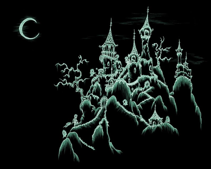 Haunted Castle on a Hill — Black