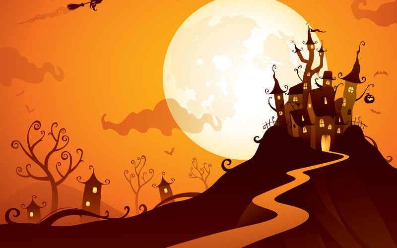 Haunted Castle on Hill — Orange