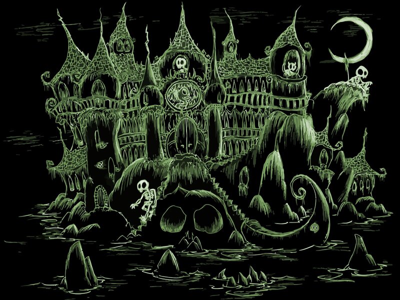 Haunted Castle on Island