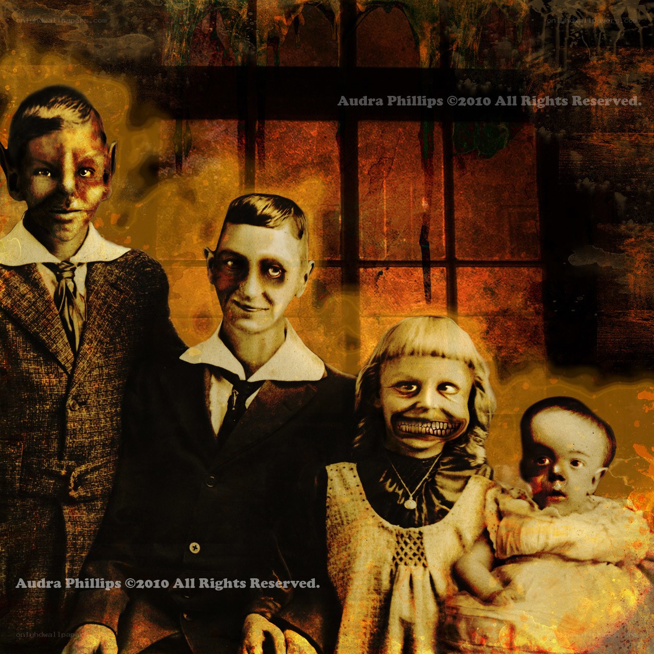 haunted family portrait